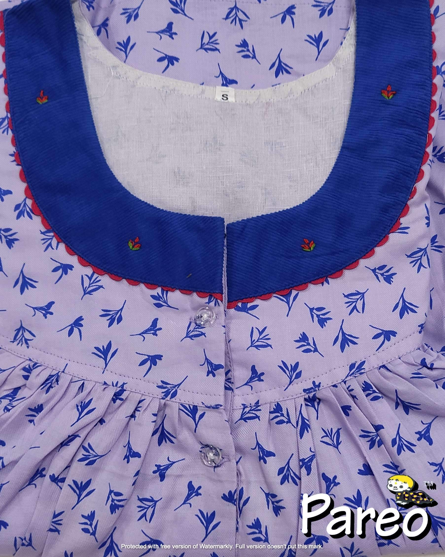 Cotton printed Nighty Small for women