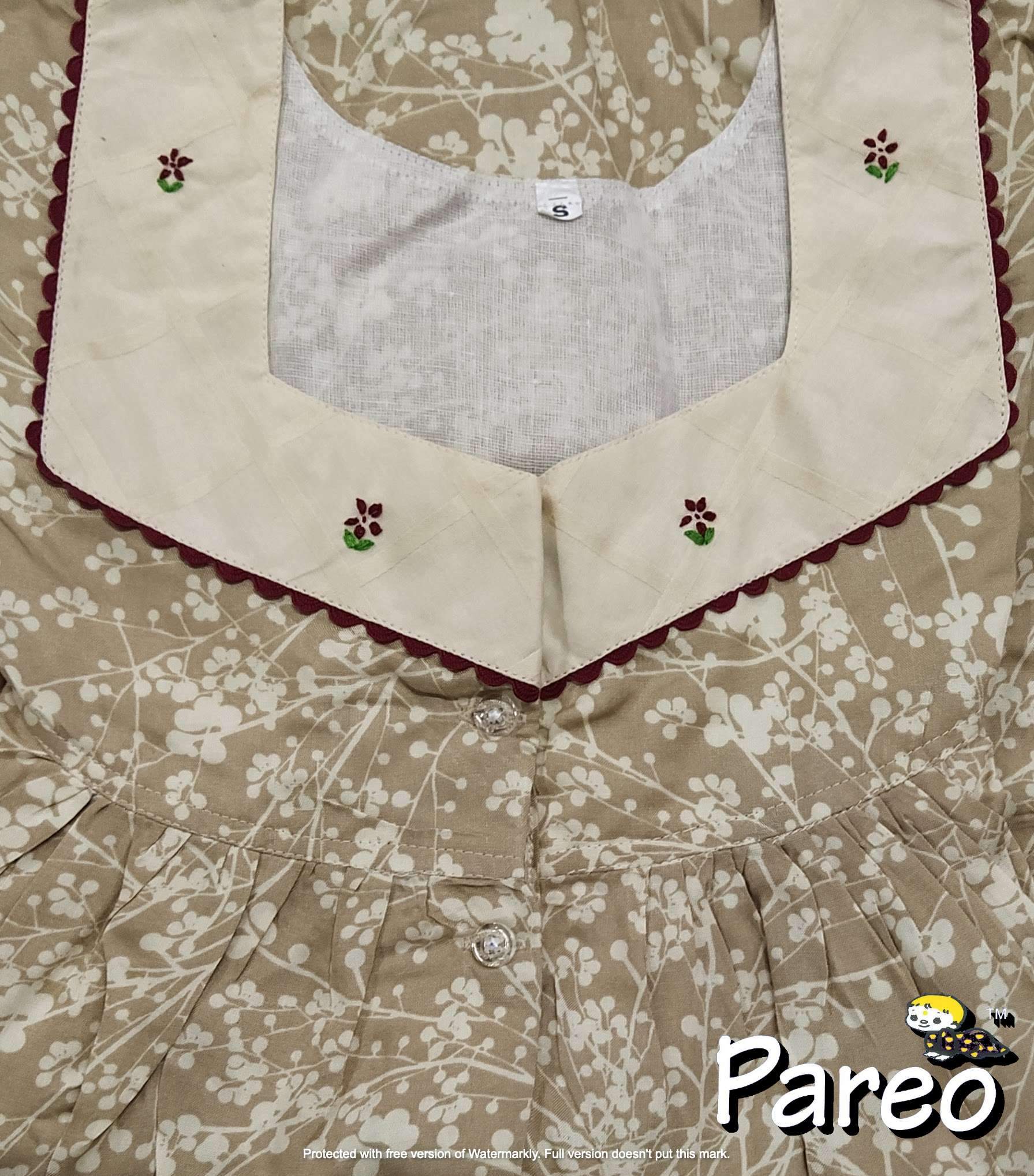 Cotton printed Nighty Small for women