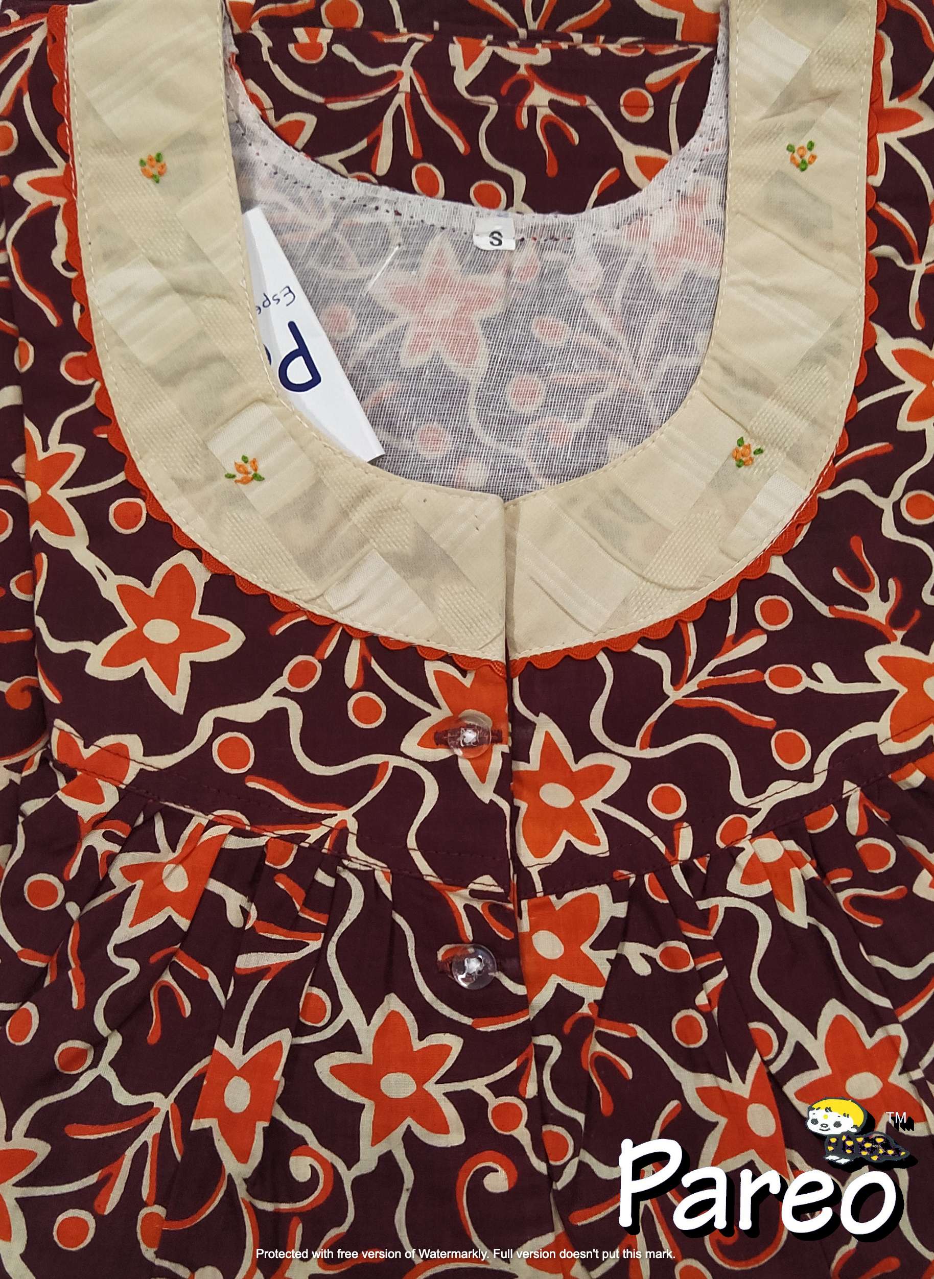 Cotton printed Nighty Small for women