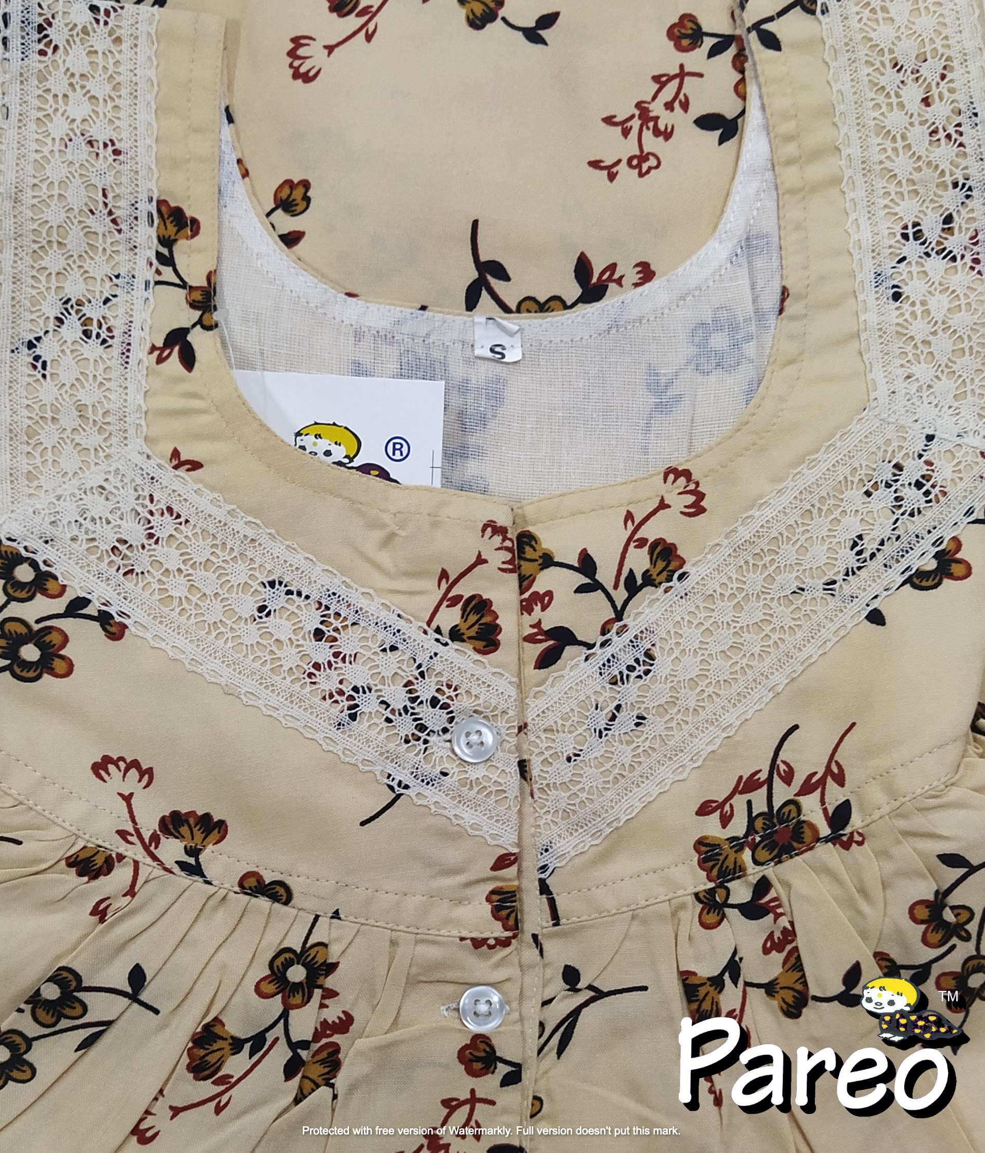 Cotton printed Nighty Small for women