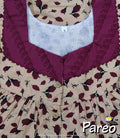 Cotton printed Nighty Small for women Full Open