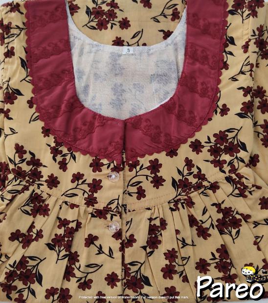 Cotton printed Nighty  for women