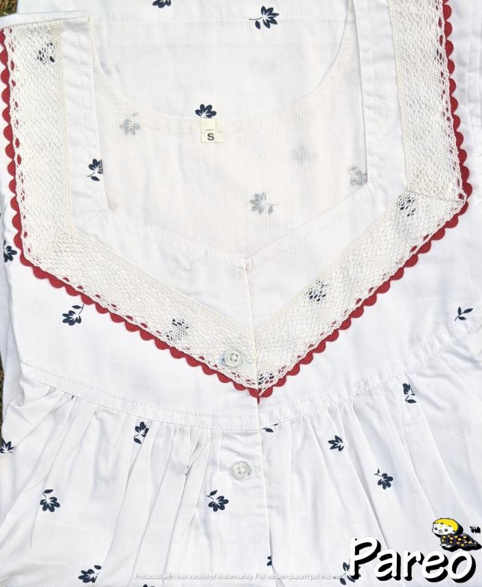 Cotton printed Nighty for women