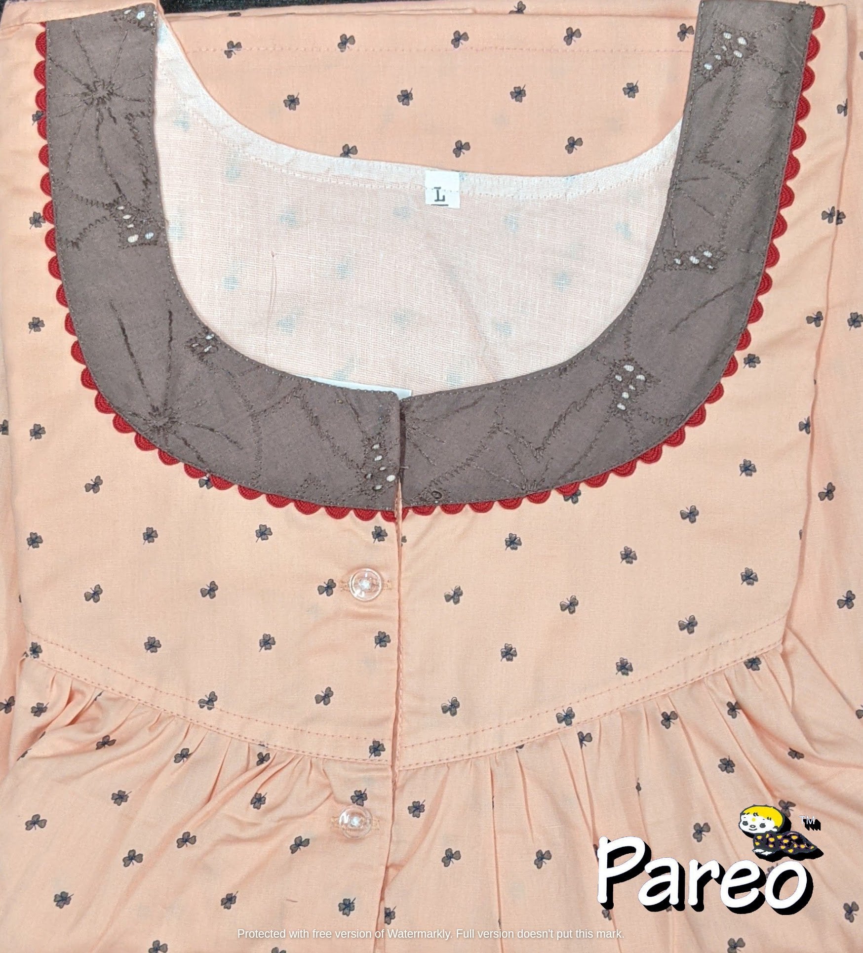 Cotton printed Nighty  for women large size