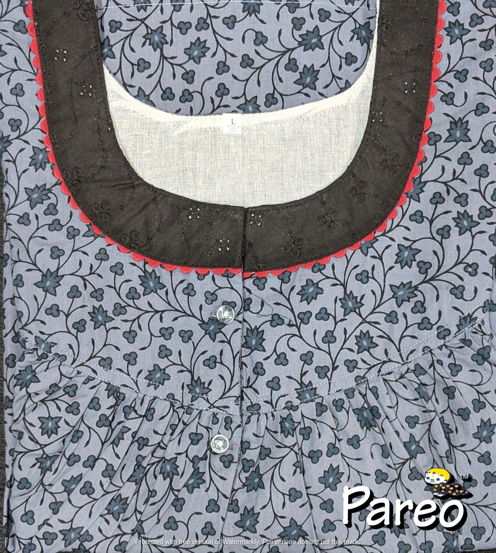 Cotton printed Nighty  for women large size