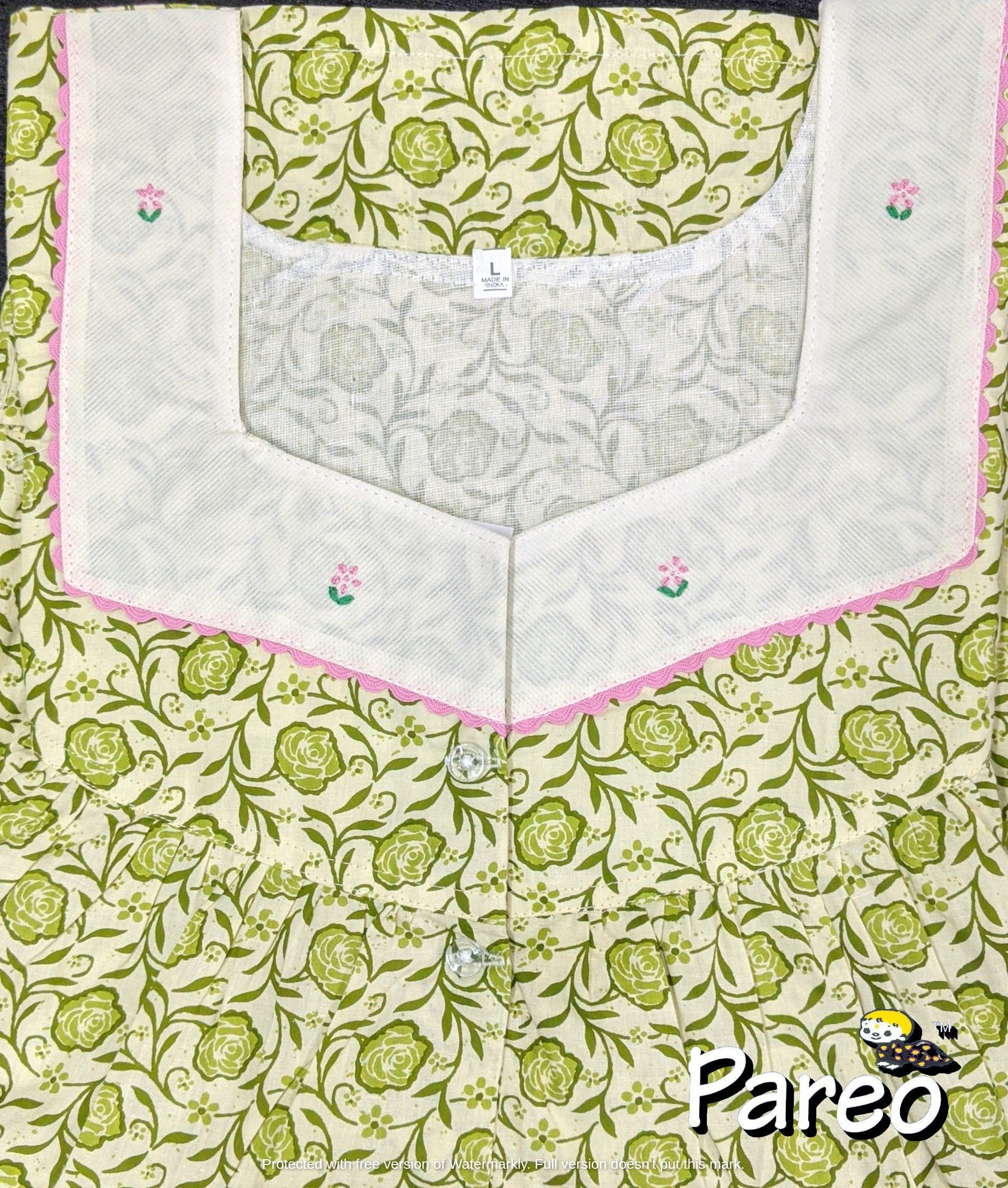 Cotton printed Nighty  for women large size