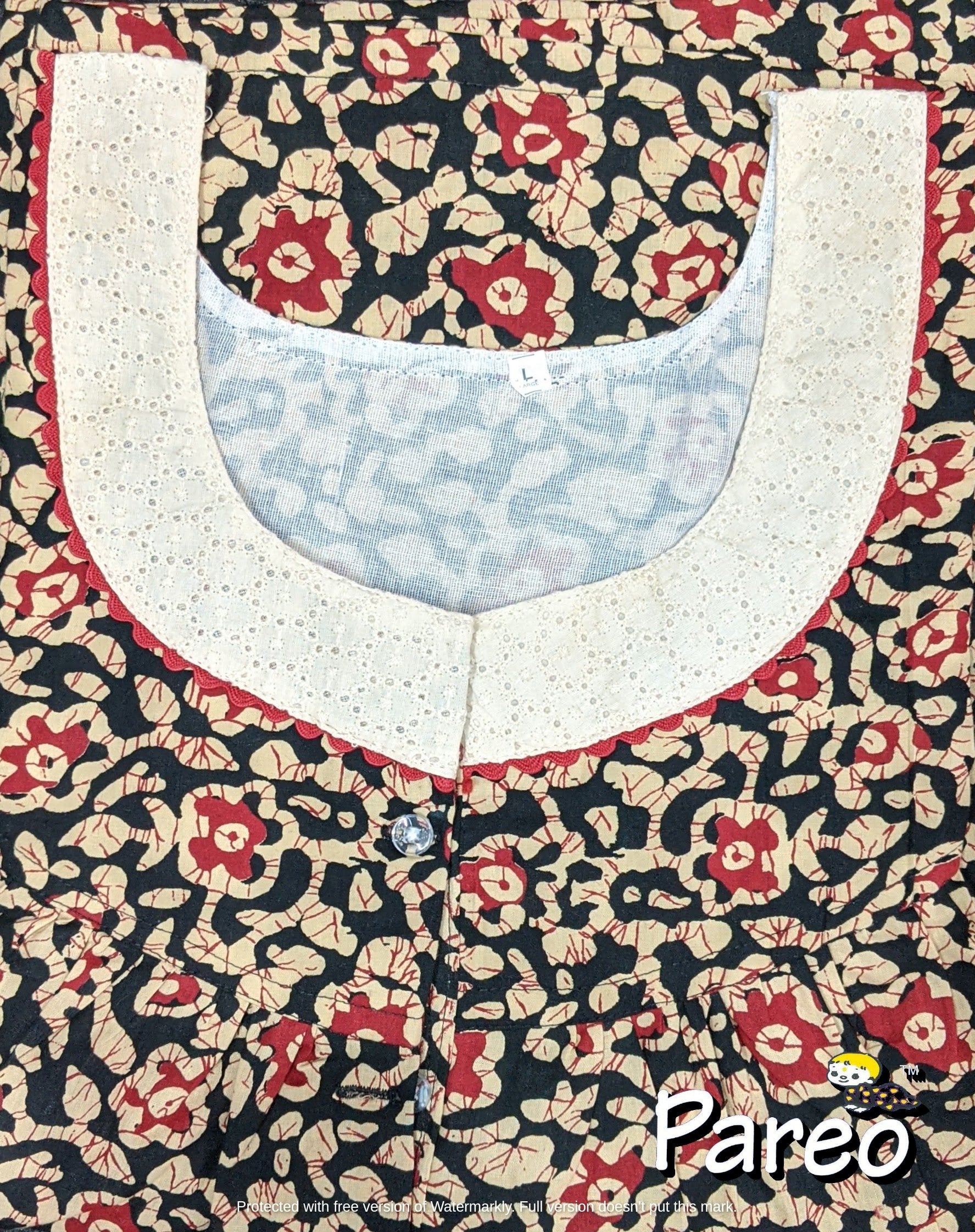 Cotton printed Nighty  for women large size