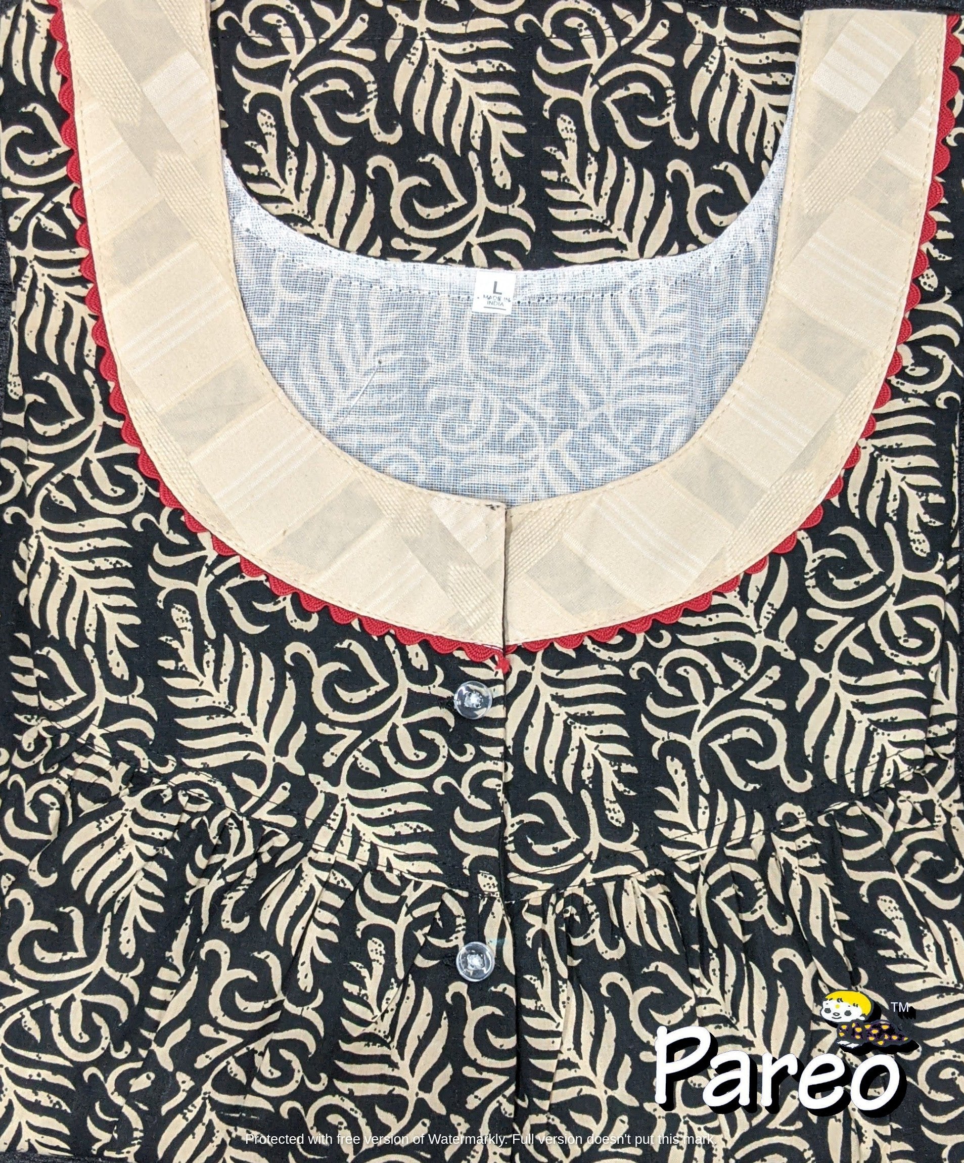 Cotton printed Nighty  for women large size